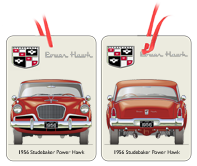 Studebaker Power Hawk 1956 Air Freshener